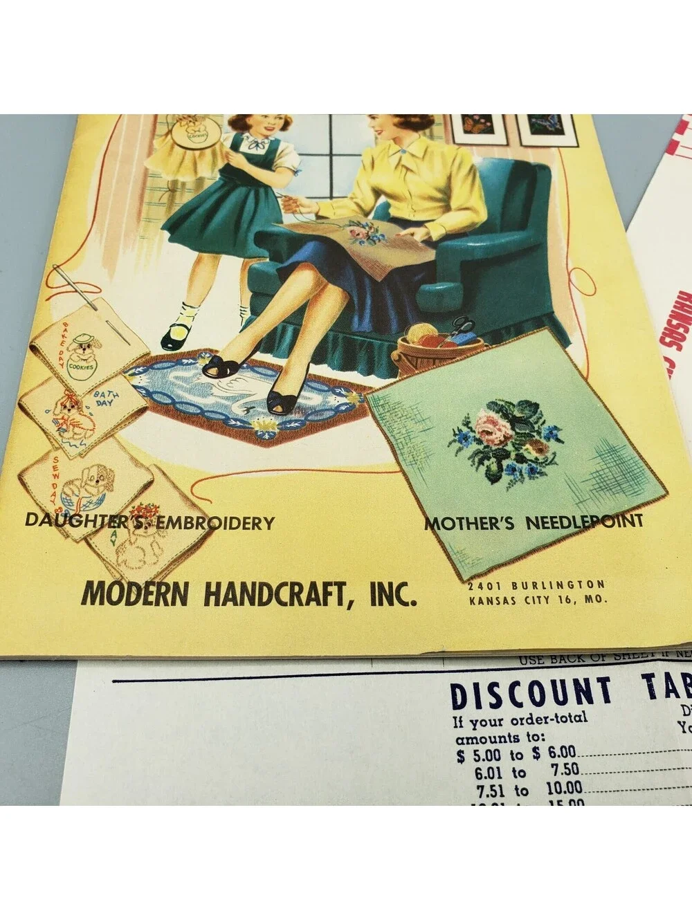 Vintage 1949-50 Catalog Aunt Ellen's Complete Guide to Needlework w/ Order Form